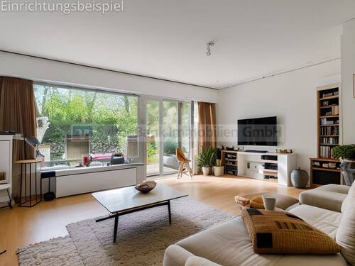 Visualisierung Wohnzimmer - Etagenwohnung mit 67,00 m&sup2; in Sylt zum Kaufen