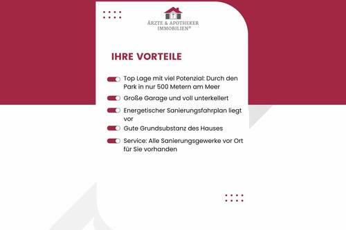 Ihre Vorteile! - 8 Zimmer Einfamilienhaus zum Kaufen in Lübeck / Travemünde