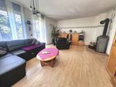 Wohnzimmer mit Gartenzugang - 5 Zimmer Einfamilienhaus zum Kaufen in Hagen
