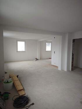 Blick von Wohnzimmer - Einfamilienhaus mit 116,00 m² in Maßbach zum Kaufen