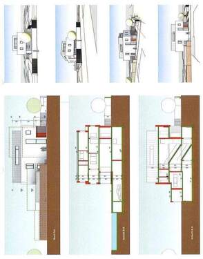 Ansichten und Schnitte Neubau - 
