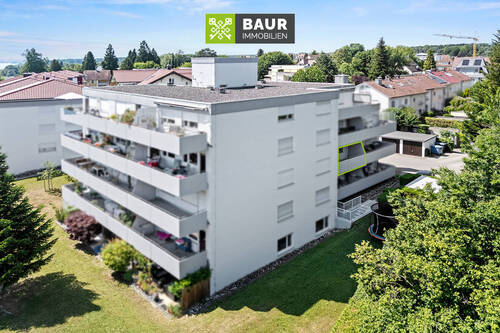 Luftaufnahme - 2 Zimmer Etagenwohnung in Friedrichshafen