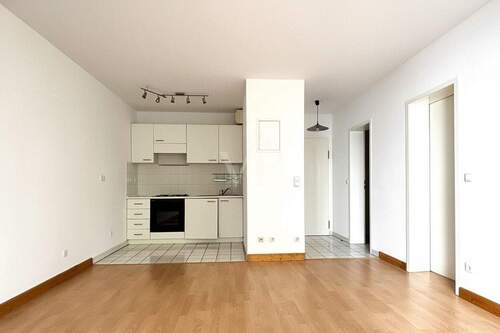 Wohnbereich / offene Küche - Etagenwohnung mit 45,00 m² in Berlin zum Kaufen