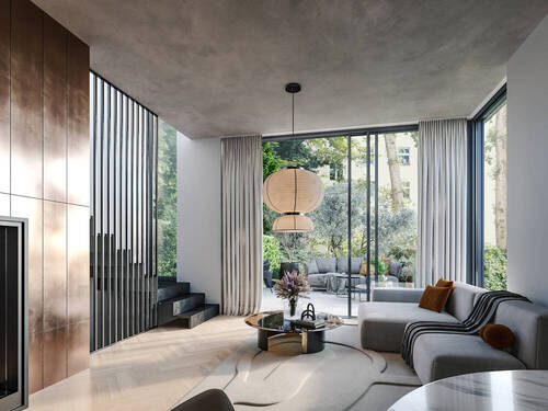 WE 20_Wohnzimmer - 5 Zimmer Mehrfamilienhaus, Wohnhaus zum Kaufen in Berlin