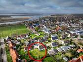 Luftbildaufnahme mit Blick zum Bodden - 