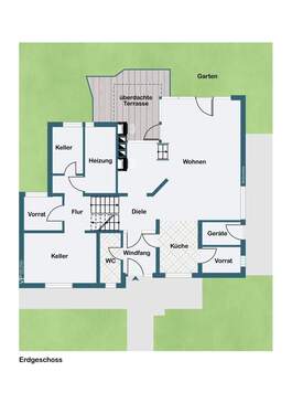  Erdgeschoss und Teilkeller - 