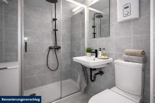 Bad Wohnung Renovierungsbeispiel - 