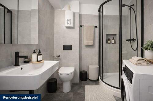 Bad Apartment Renovierungsbeispiel - 