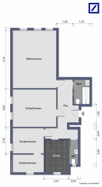 Wohnungsrundriss - 