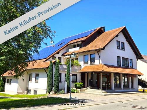 Hausansicht - Großes Wohn- und Geschäftshaus in sehr gepflegtem und modernisierten Zustand in Römerstein-Zainigen