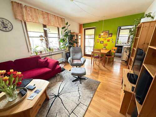 Wohnzimmer - 2 Zimmer Etagenwohnung in Isny im Allgäu