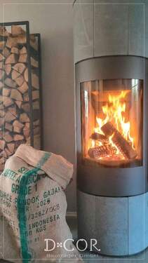 Wohnenbereich mit Kamin - 