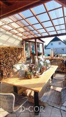 überdachte Terrasse am Eingangsbereich - 