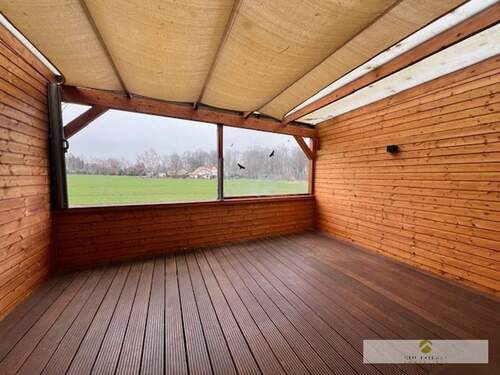 Ihre Loggia - mit Blick über´s Feld in die Natur - 