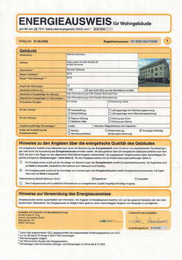Energieausweis - 