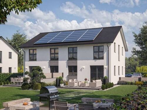 Bild 1 - KfW-gefördertes Mehrgenerationenhaus in Saulheimer Feldrandlage