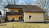 Rückseite mit Terrasse und Balkon - Mehrfamilienhaus, Wohnhaus mit 225,00 m&sup2; in Rothenburg zum Kaufen