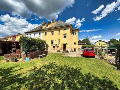 Außen mit Garten - 6 Zimmer Mehrfamilienhaus, Wohnhaus zum Kaufen in Bad Schmiedeberg