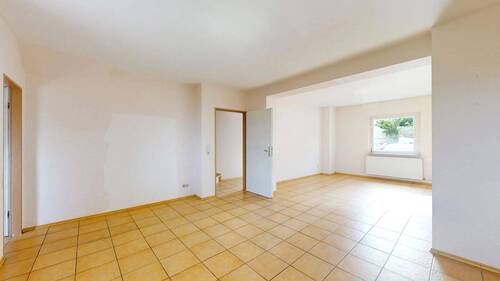 Wohn-/ Essbereich Ansicht II - Reihenmittelhaus mit 117,90 m² in Frankfurt am Main zum Kaufen