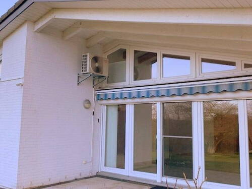 Terrasse mit Außenmarkise - 