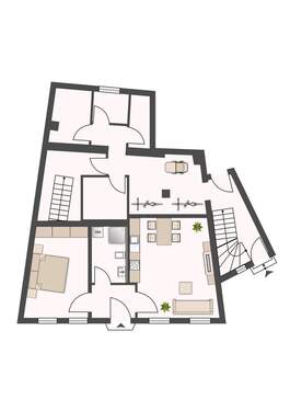 Keller und Wohnung 1 -Gewerbeeinheit - 