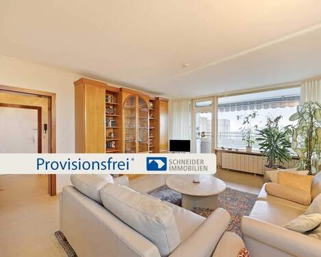 Wohnzimmer - 3-Zimmer-Eigentumswohnung mit Loggia inkl. Weitblick und Stellplatz in Ratingen-West