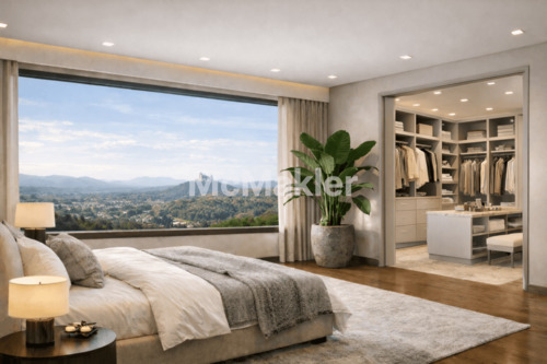 Schlafzimmer mit Bad en Suite - 