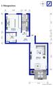 Grundriss_Grafik - 2 Zimmer Etagenwohnung in Fellbach