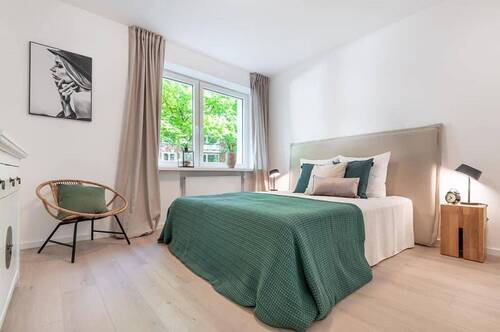 Schlafzimmer - 3 Zimmer Etagenwohnung zum Kaufen in Hamburg