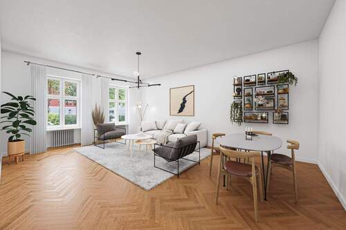 Einrichtungsbeispiel - Für das Wohn- und Esszimmer - Es handelt sich hier um eine Visualisierung - 