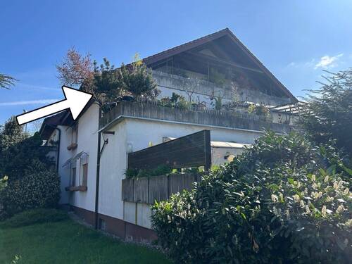 Außenansicht - Hausrückseite - 2 Zimmer Etagenwohnung zum Kaufen in Achern