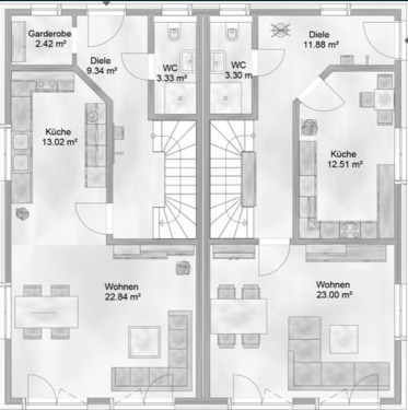 EG Varianten - 4 Zimmer Doppelhaushälfte zum Kaufen in Hamburg