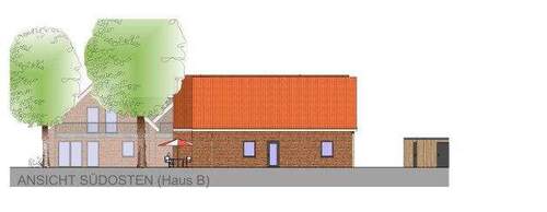 Ansicht Südosten ( Haus B) - 