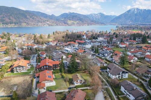 Luftbild - Blick Richtung Süden - Grundstück in Bad Wiessee