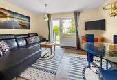 Wohnzimmer - Terrassenwohnung mit 58,60 m&sup2; in Sankt Peter Ording zum Kaufen