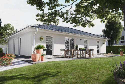 Bild1 - Halle (Saale) nördlich: Bungalow-Neubau auf 1125 qm Baugrundstück