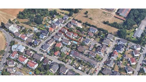 Vogelperspektive - Mehrfamilienhaus, Wohnhaus in Offenbach am Main