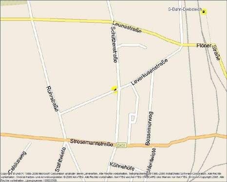 Kartenausschnitt - 2 Zimmer Etagenwohnung zur Miete in Hamburg