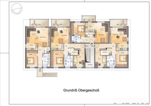 Grundriß Obergeschoß - Mehrfamilienhaus, Wohnhaus mit 564,00 m² in Mölln zum Kaufen