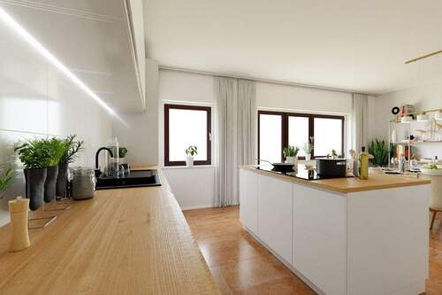 EG Wohnküche ohne Wand_Visualisierung - 