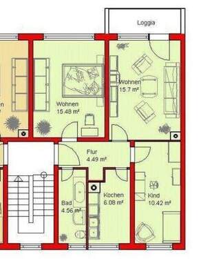 Kleine 3-Zi.-Wohnung in WSF - 