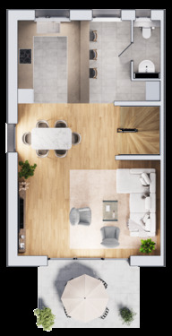 Erd- und Gartengeschoss - 