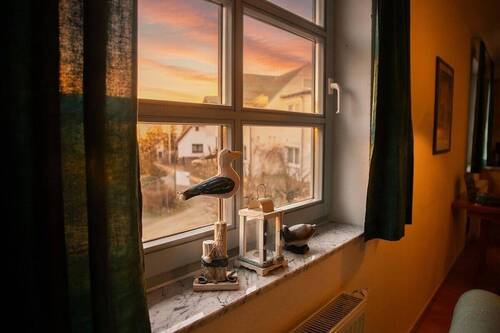 Blick aus Schlafzimmer - Etagenwohnung mit 55,00 m&sup2; in Göhren zum Kaufen