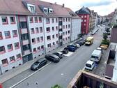 Blick aus ihrer Wohnung - 