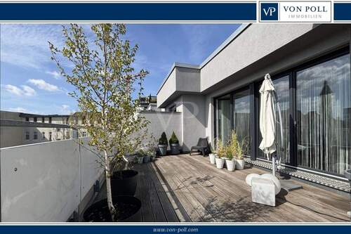 Titel2 - Vermietete 2-Zimmer Dachgeschosswohnung - hochwertig mit großer Dachterrasse!