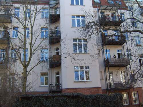 Hausansicht hofseitig - 3 Zimmer Etagenwohnung zur Miete in Leipzig