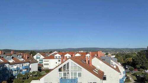 Ausblick Küchenfenster Fichtelgebirge - Etagenwohnung mit 76,80 m&sup2; in Bayreuth zum Kaufen