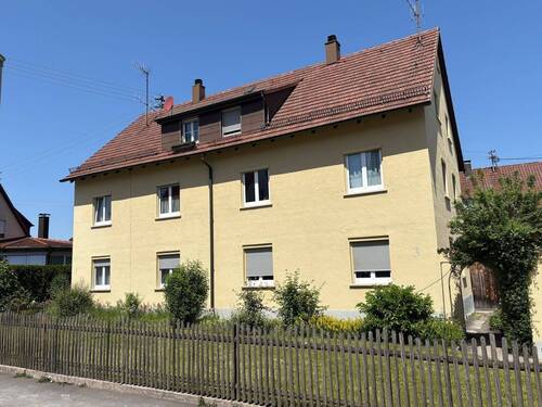 Hausansicht - Mehrfamilienhaus mit großem Grundstück und erheblichen Entwicklungspotenzial in gefragter Lage