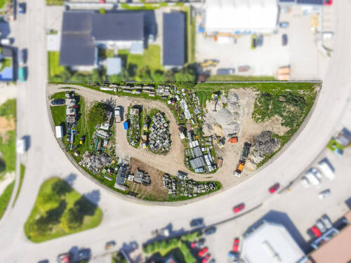 Vogelperspektive - Gewerbeflächen in Top-Lage: ca. 3.504 m² in Wettstetten bei Ingolstadt