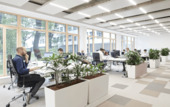 Blick ins Büro - Nürnberg Nordostpark: 247 Hot-Desk mit Fitness, Dusche & Lounge